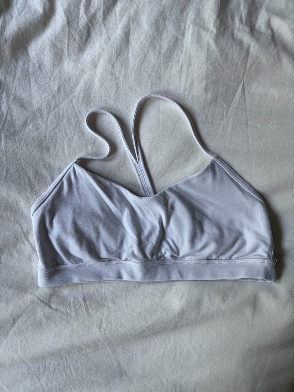 lululemon athletica White Light-Support Sports Bra with Thin Straps